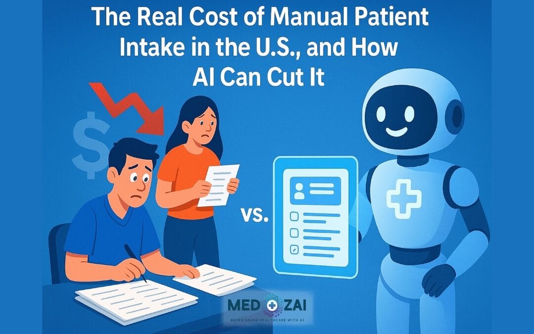 cost of manual patient intake in US
